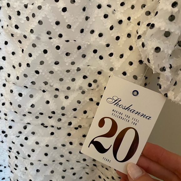 SHOSHANNA NWT Kayleigh Optic/Jet Dress - Picture 7 of 7